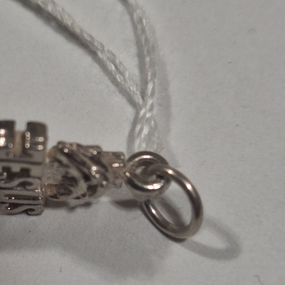 Vintage Sterling Silver 925 Jesus Cross Pendant Charm 1.6g 1" Religious... - Picture 10 of 11